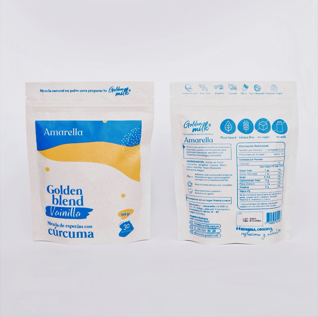 GOLDEN MILK VAINILLA INFO