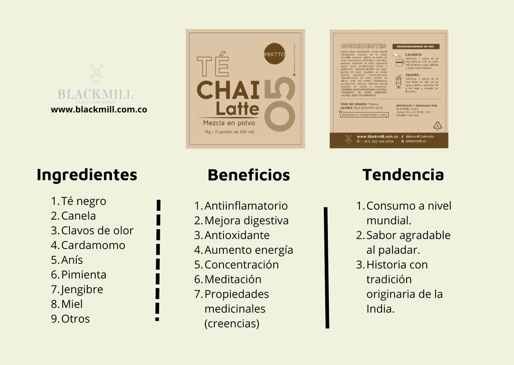 TE CHAI LATTE MIXTTO BOLSA DE 1 KG