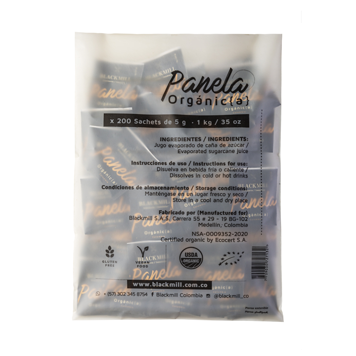 Paquete panela en sobres