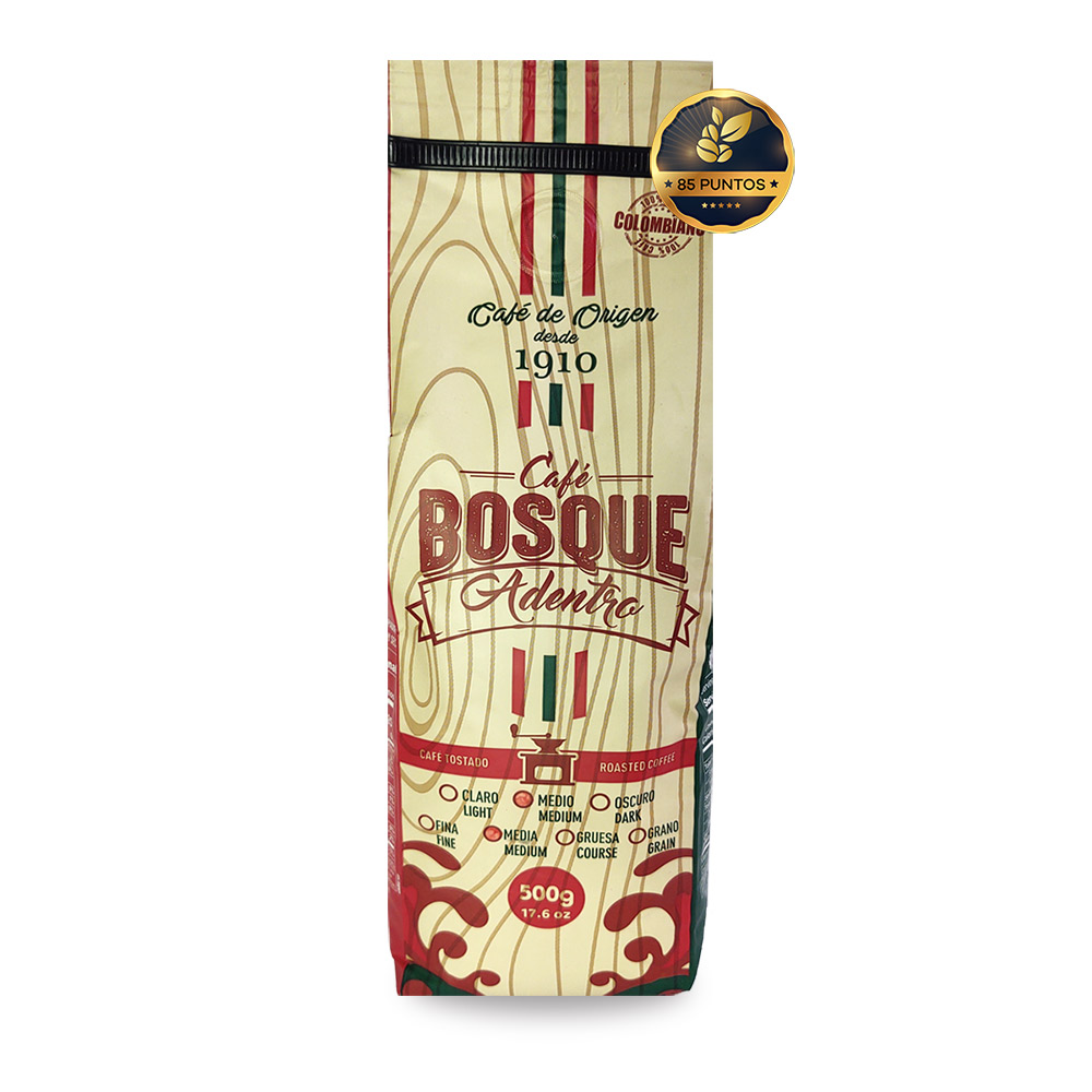 CAFE TOSTADO MOLIDO BOLSA DE 200 GR BOSQUE ADENTRO