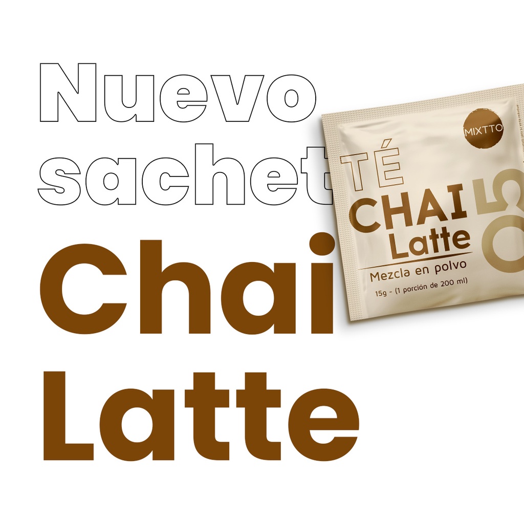 TE CHAI LATTE BOLSA DE 30 SACHET POR 15 G MIXTTO