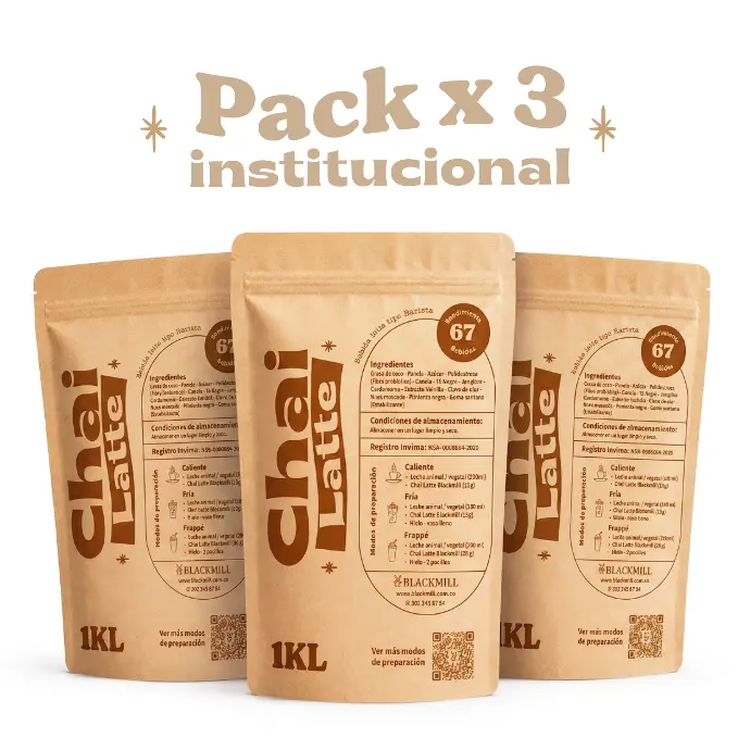 PACK X 3 TE CHAI LATTE 1 kl 